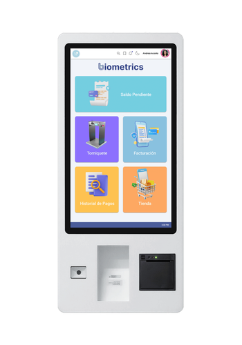 Kiosco biométrico de autoservicio