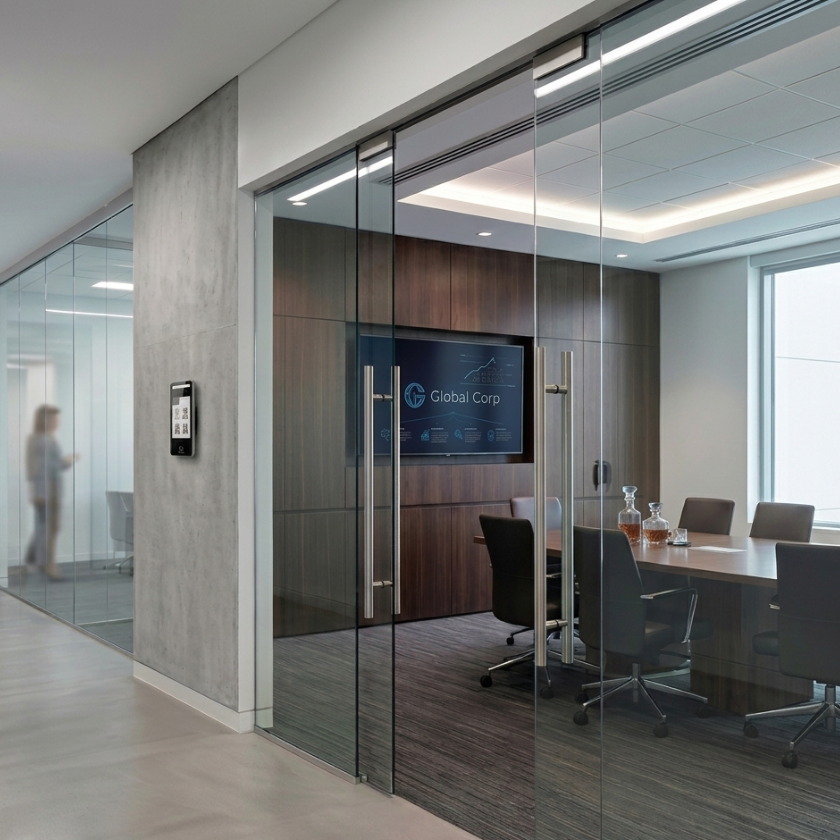 Puertas automáticas con validación biométrica