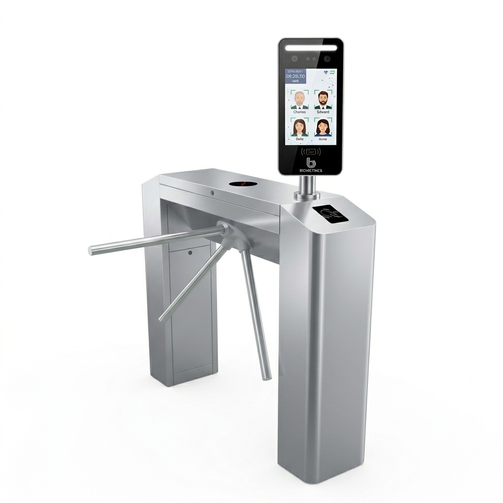 Torniquete biométrico para control de acceso